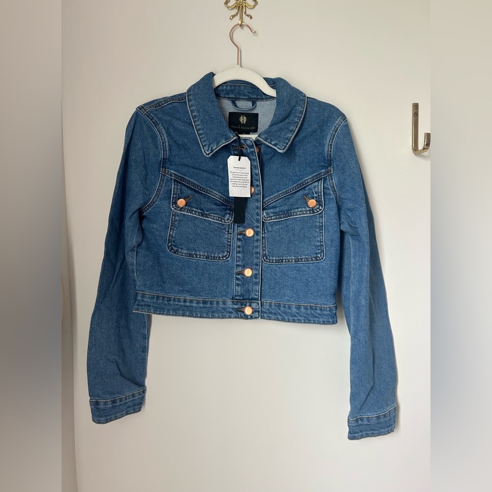 House of Harlow 1960 Denim Cropped Jacket